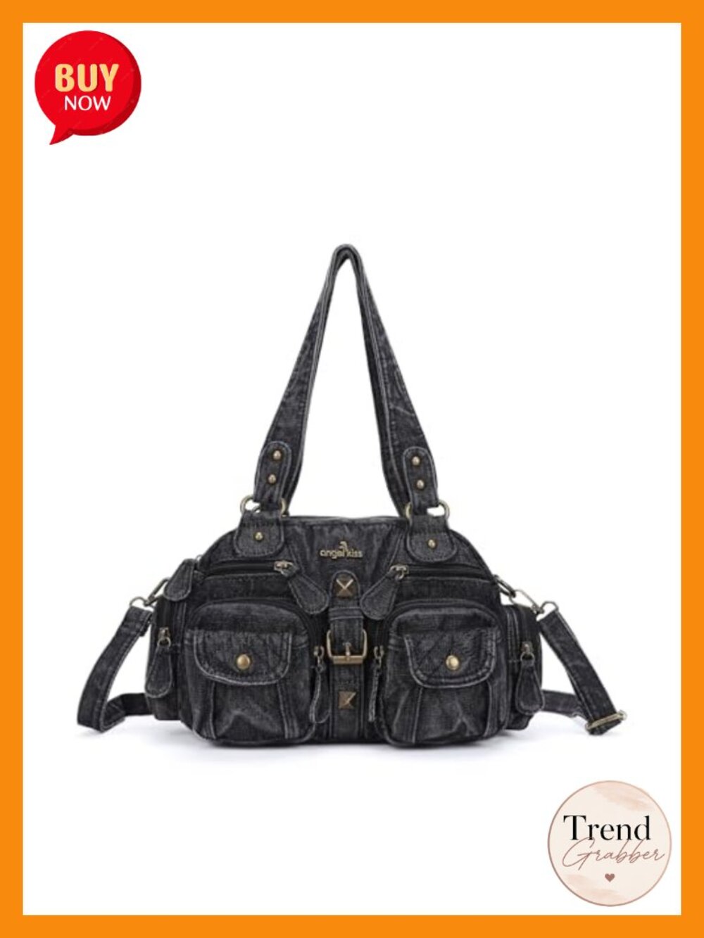 Hobo Crossbody Purse for Women Shoulder Bag Multipocket Soft Hobo Purses